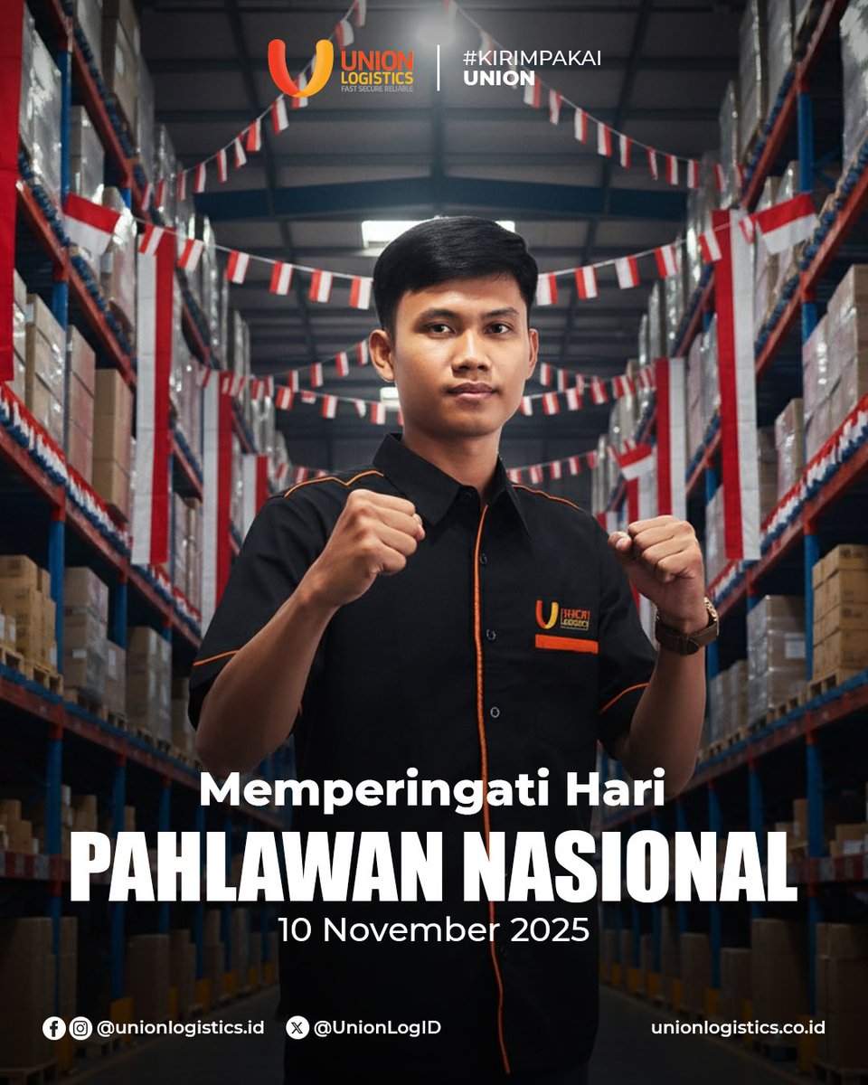 UnionLogID's tweet image. Para pahlawan telah berjuang tanpa lelah untuk mengantarkan kemerdekaan bagi bangsa.

Kini, kami meneruskan semangat itu dengan mengantarkan amanah dan harapan ke seluruh penjuru negeri.

Terima kasih atas semangat juang yang menginspirasi setiap langkah kami.