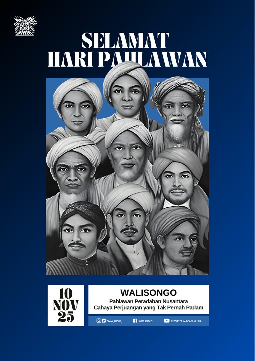 𝐖𝐀𝐋𝐈𝐒𝐎𝐍𝐆𝐎 adalah simbol kebijaksanaan, toleransi dan kemanusiaan.
Melalui perjuangan Walisongo,Islam tumbuh dengan damai di bumi Nusantara. Semoga berkah Para Wali senantiasa menjaga dan mengalir untuk Indonesia.

#suportermacanmuria