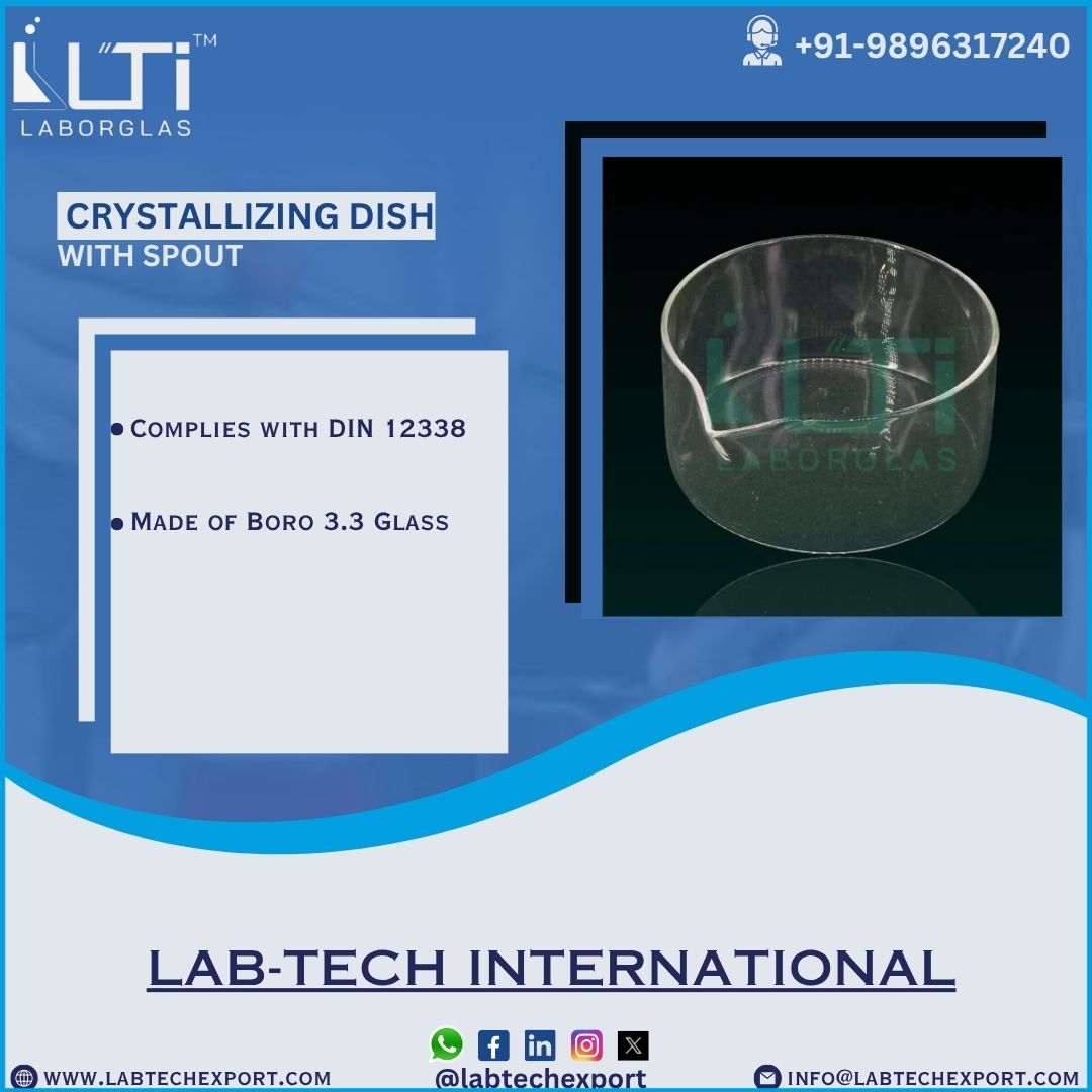 LABTECHEXPORT's tweet image. Crystallizing Dish with Spout

Link: labtechexport.com/product/6410-d…

Regards
Lab-Tech International
Contact us-
WhatsApp- + 098020 13010
Email- info@labtechexport.com
Website- labtechexport.com

CRYSTALLIZING DISH, LABORATORY, LABORATORY GLASSWARE, LAB GLASSWARE, LAB