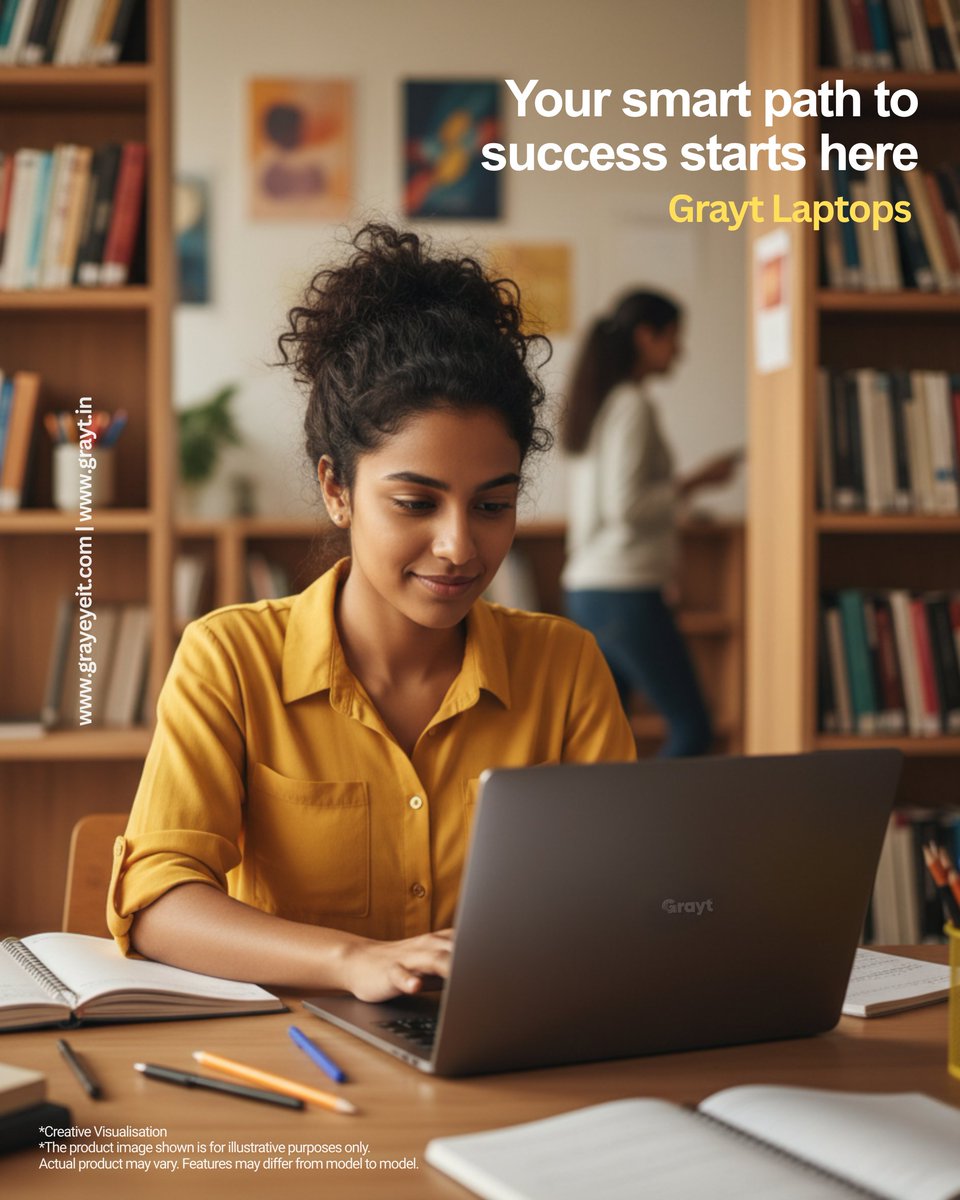 Grayeyeit's tweet image. Focus is the new premium. Stop scrolling, start achieving. 

The Grayt laptop cuts through the noise so you can get the job done. Fast, reliable, and ready for your next big idea. 

#Grayt #TechNews #StudentHack