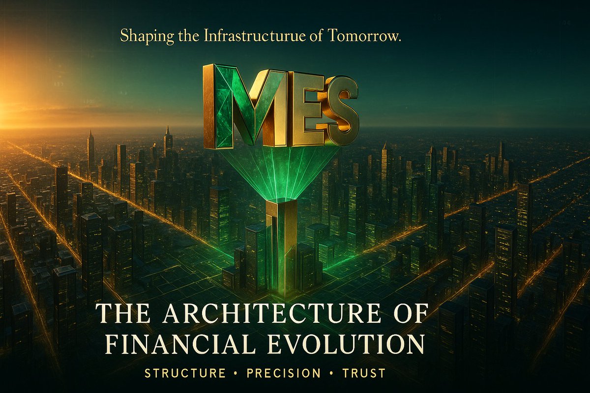 MESweb3's tweet image. 🏙️ Shaping the infrastructure of tomorrow.
💎 MES The architecture of financial evolution.
⚡ Structure. Precision. Trust. The foundation of a new global era.