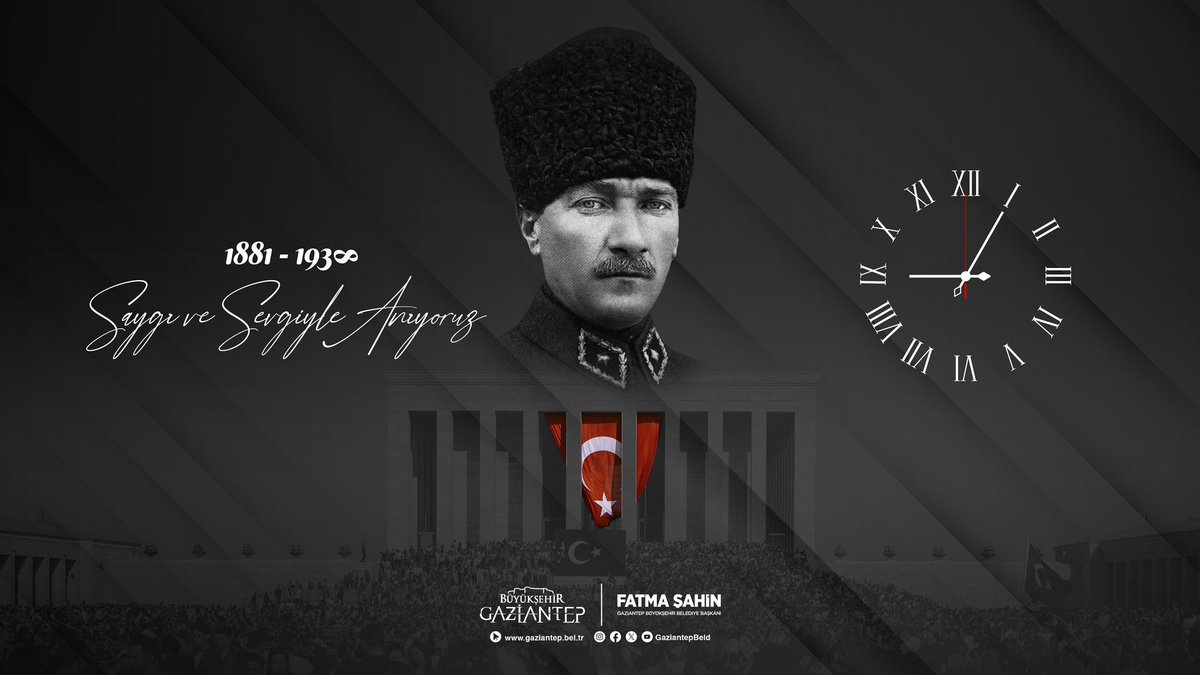 “Benim naçiz vücudum, bir gün elbet toprak olacaktır. Fakat Türkiye Cumhuriyeti, ilelebet payidar kalacaktır.”  🇹🇷

Cumhuriyetimizin kurucusu Gazi Mustafa Kemal Atatürk’ü saygı, minnet ve özlemle anıyorum.  🇹🇷 

#10Kasim 
#10Kasim1938
#MustafaKemalAtatürk