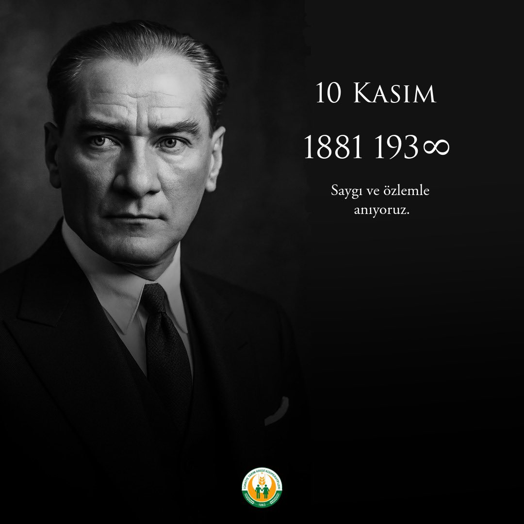 Cumhuriyetimizin kurucusu, Büyük Önder Gazi Mustafa Kemal Atatürk’ü ebediyete irtihalinin yıl dönümünde saygı, sevgi ve minnetle anıyoruz.
