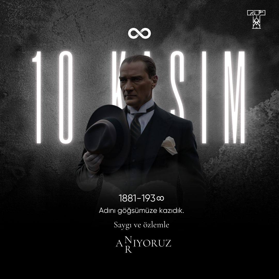Bugün cumhuriyetimizin kurucusu Gazi Mareşal Mustafa Kemal ATATÜRK’ün aramızdan bedenen ayrılışının 87. yıl dönümü. Kendisi bugün fiziken aramızda olmasa da, fikirleri ve çizmiş olduğu ilim, irfan yolu edebiyen içimizde yaşamaya ve bizlere umut olmaya devam edecektir. 

Yüce Türk
