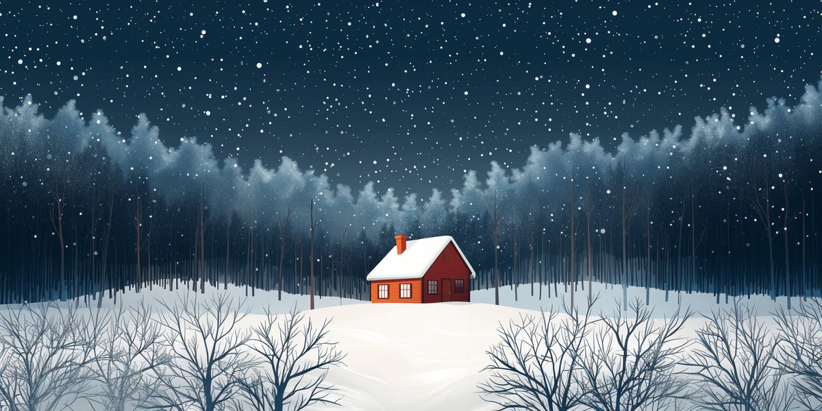 The calm of snow, the warmth of home 🏠🏡