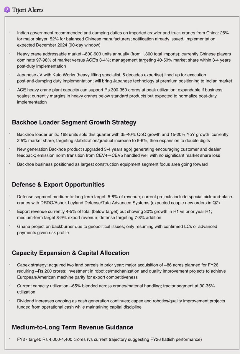 Atulsingh_asan's tweet image. From Ace concall notes