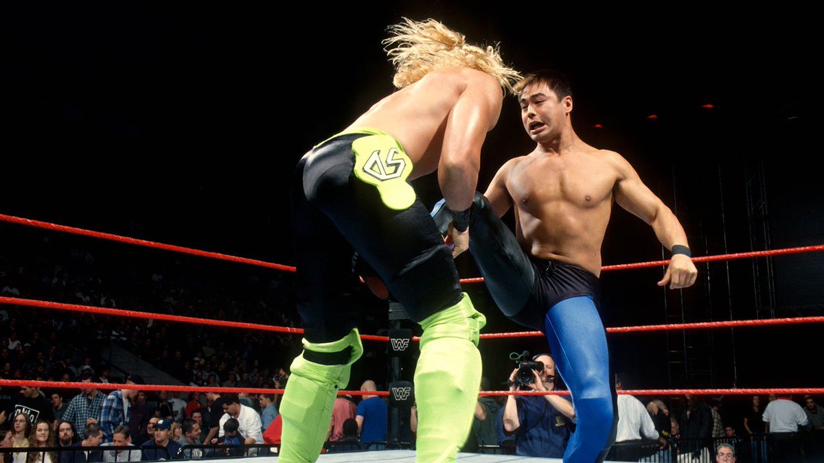 WWFWrestling1's tweet photo. 📸 Shots from this day in 1997: Taka Michinoku defeated Devon Storm in the WWF Light Heavyweight Title Tournament Quarter Finals. @takam777 #WWF #WWERaw #DevonStorm #TakaMichinoku https://t.co/f1GcRAek4u