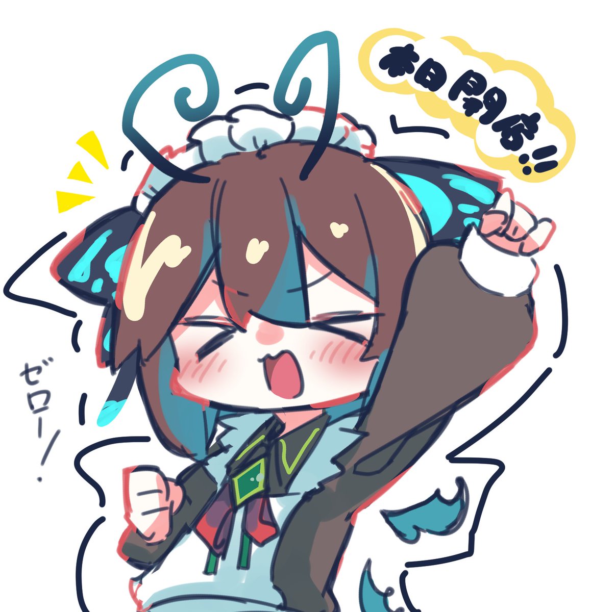 nono_datenshia's tweet image. クロンカ喫茶今日の夜‼️#カフェばたふらい #VRChatイベント #クロンカ