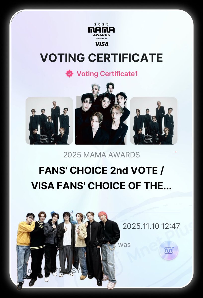 2025.11.10 💚

วันนี้โหวตรอบ 2 วันสุดท้ายแล้ว อกซ มาเร็ว!! ไม่ว่าผลจะออกมายังไง เราก็ได้ทำเต็มที่แล้ว ✌🏻

#2025MAMAVOTE #GOT7