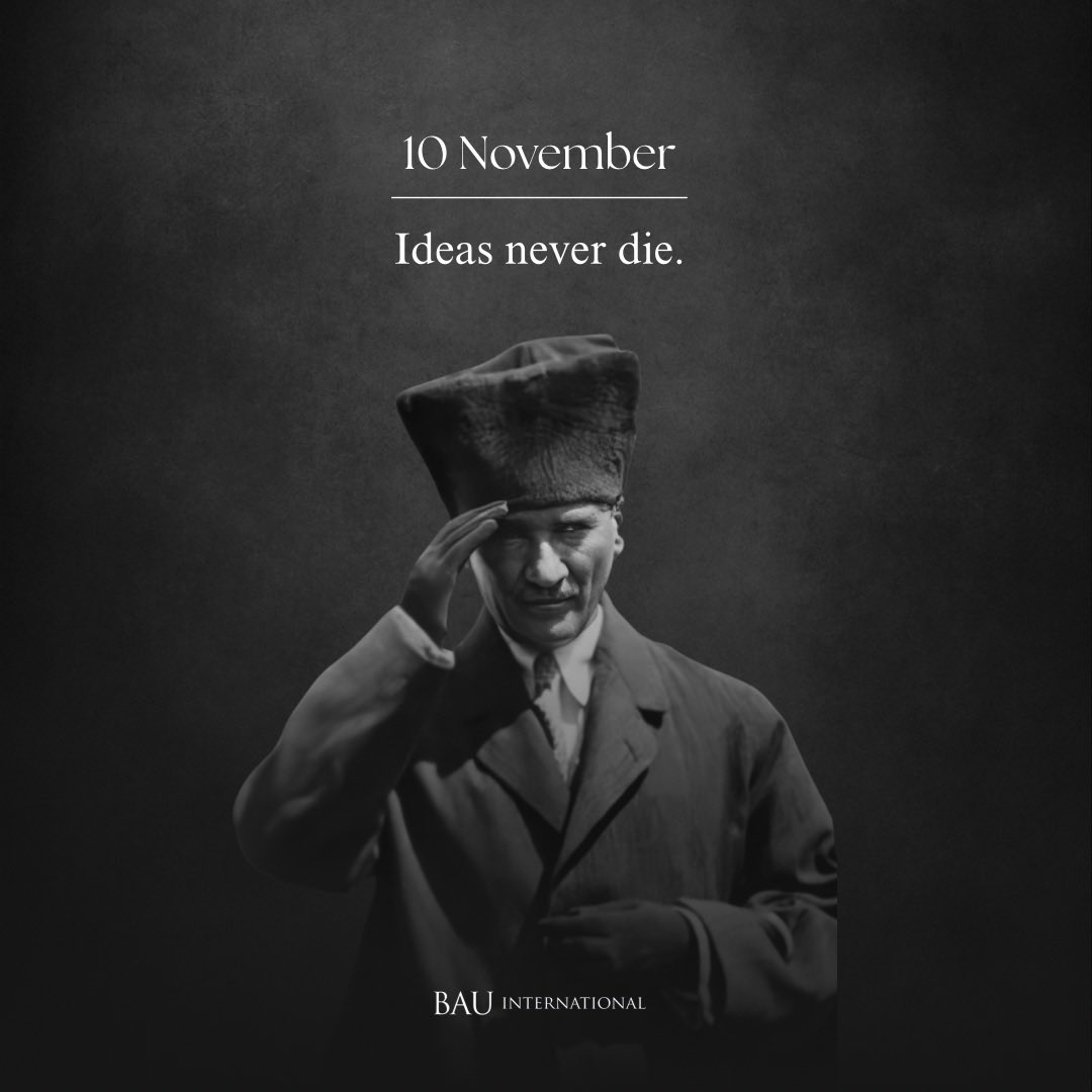 Today, we remember Mustafa Kemal Atatürk, the founder of the Republic of Türkiye, the father of Turks, with deep respect, gratitude and longing.

His timeless vision continues to inspire and guide. His legay lives on in every idea, every generation.❤️

#Atatürk #bauinternational