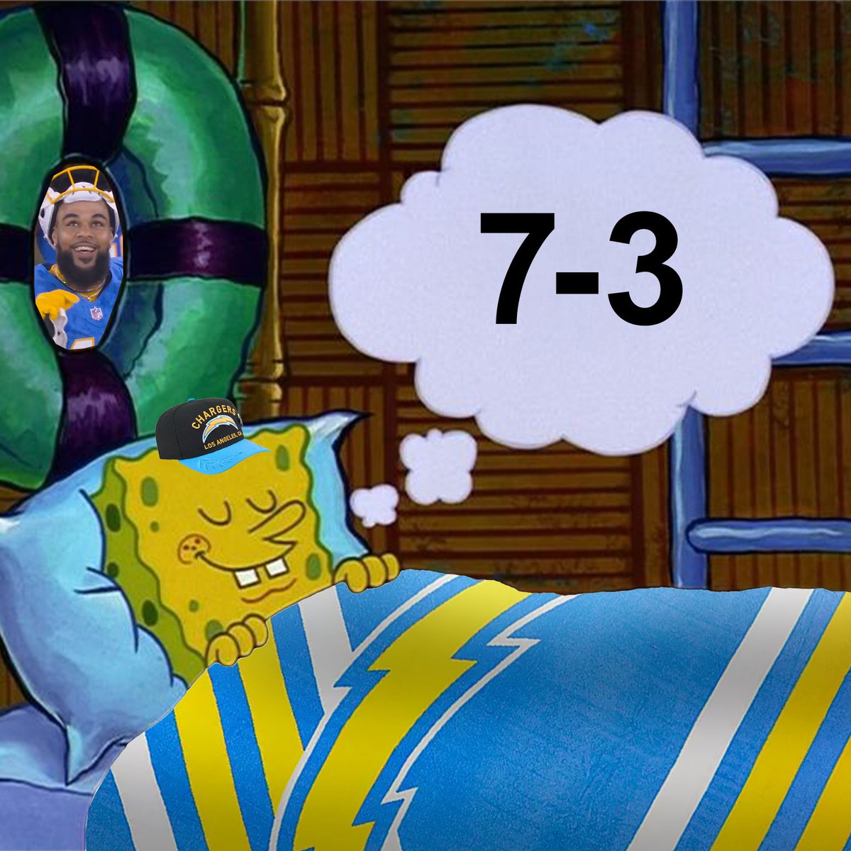 chargers's tweet image. sleep tight, fam