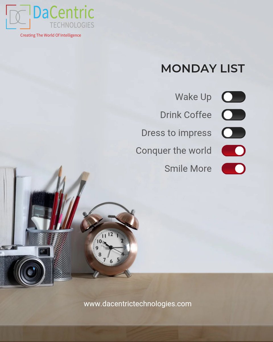 dacentric's tweet photo. ���� Hello Monday! 🌟
A fresh week brings new opportunities, fresh ideas, and endless possibilities. ✨
Let’s kickstart this Monday with positivity, energy, and a winning mindset! 🚀💡

At DaCentric Technologies, we believe every week is a chance to innovate, grow. https://t.co/lPyqi2hxJB