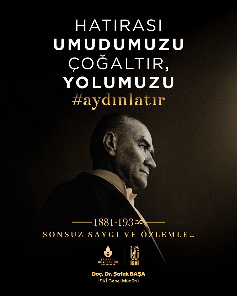 Cumhuriyetimizin kurucusu büyük önder Gazi Mustafa Kemal Atatürk’ü, aramızdan ayrılışının 87. yılında saygı, minnet ve özlemle anıyorum. 

Yolu yolumuzdur.