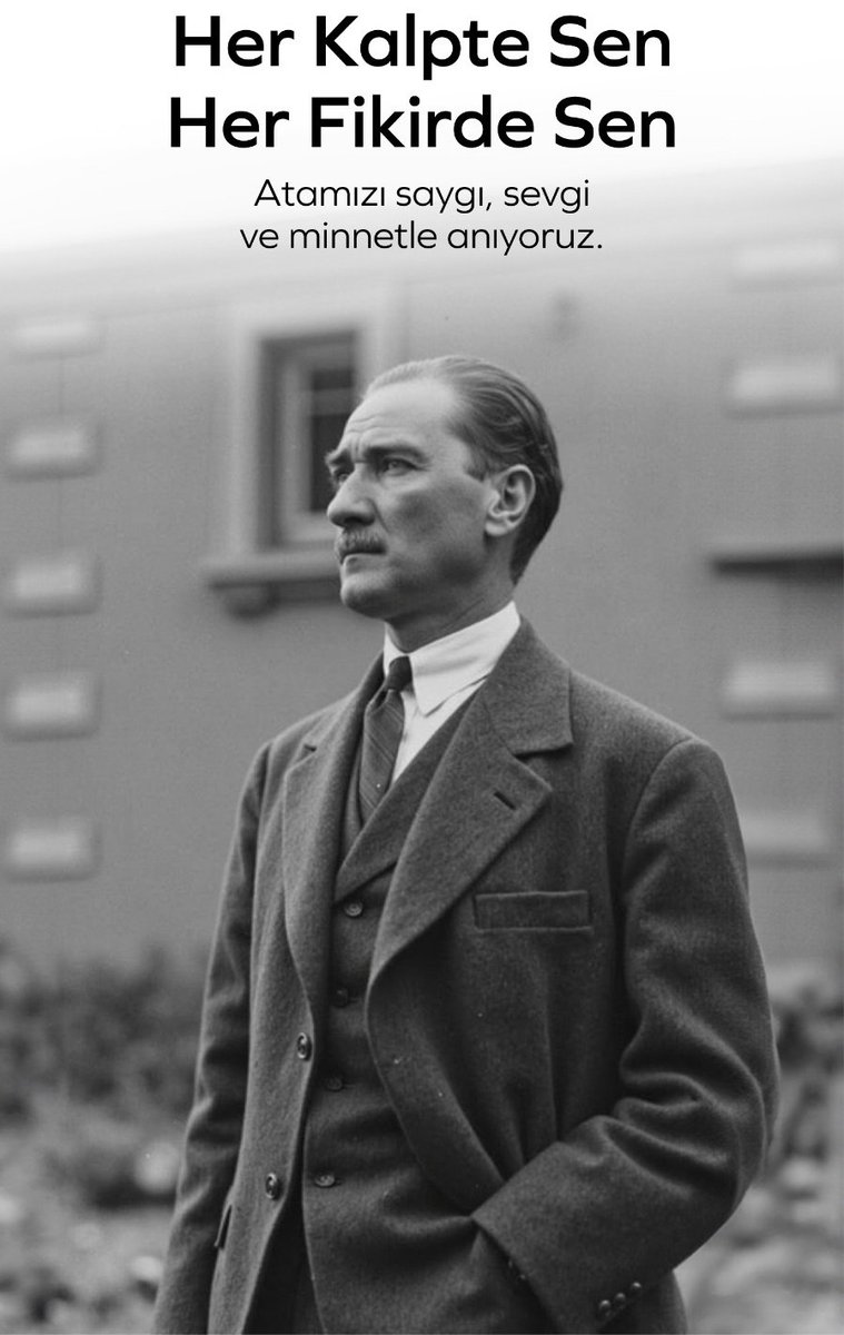 Saat 09.05…
Zaman durur ve başlar sessizlik.
Bir millet, Ata’sını yüreğinde bir kez daha yaşar.

#10kasım #MustafaKemalAtatürk