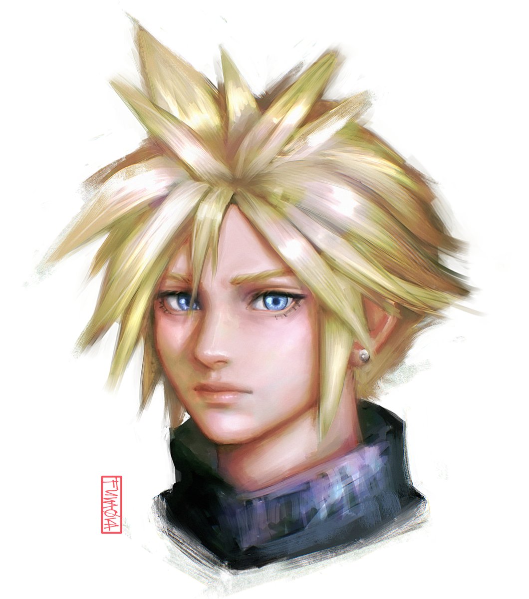 fuwa0ka's tweet photo. Cloud Strife

#artmoots #FF7 #FinalFantasyVII #artph https://t.co/tO0M1kNpBB