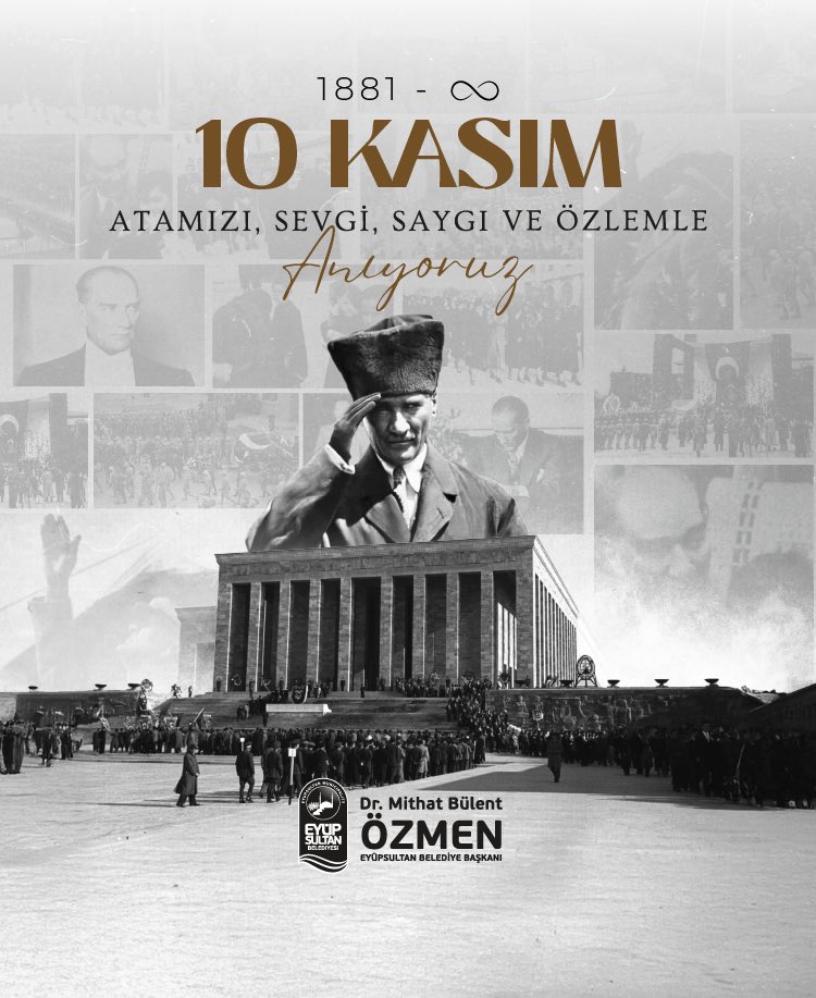 Cumhuriyetimizin kurucusu, ulu önderimiz Mustafa Kemal Atatürk'ü, aramızdan ayrılışının yıl dönümünde saygı, minnet ve özlemle anıyoruz.

Bize emanet ettiği Cumhuriyet’e sahip çıkmak, yaşatmak ve Cumhuriyet değerlerini gelecek nesillere aktarmak için durmadan çalışmaya devam