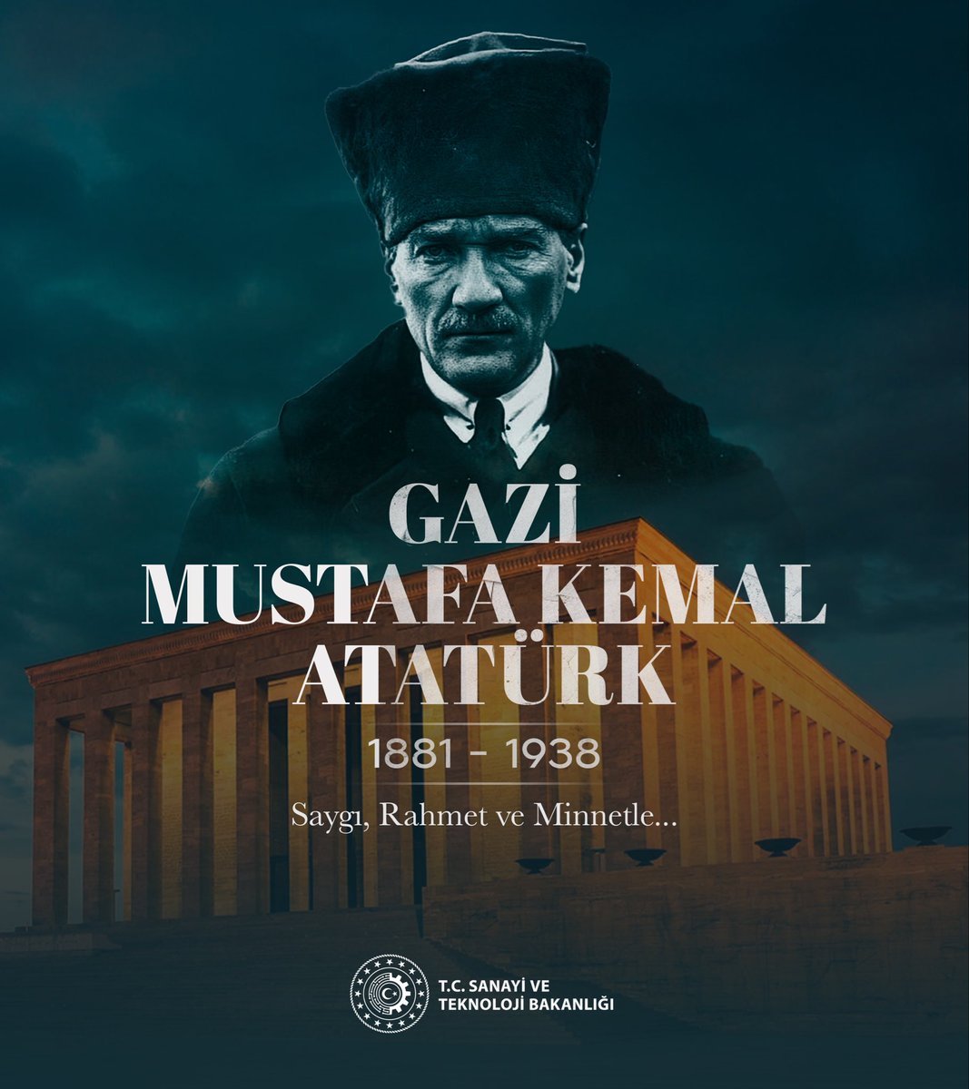 Cumhuriyetimizin kurucusu Gazi Mustafa Kemal Atatürk’ü, ebediyete irtihalinin 87. yılında saygı, rahmet ve minnetle anıyoruz.

#10Kasım