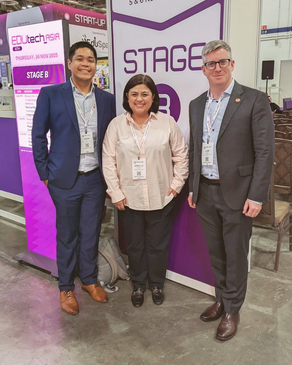 Open_LMS's tweet image. @edutech_asia that&apos;s a wrap! 🇸🇬 Massive thanks to everyone who stopped by our stand! Highlight: Ms Jamelle Astronomo&apos;s #TechShowcase on how @lsgh1959 is inspiring, proving that transformation is possible. 💻✨
Congrats to our LEGO Prize winner, Puteri Sofia of @TaylorsUni! 🎉
