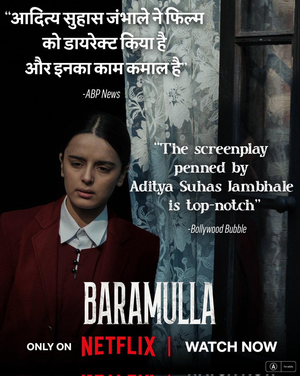 Baramulla ke raaz ab kar rahe hain raaj. Baramullais trending #1 across India on Netflix. 

#BaramullaOnNetflix #ManavKaul <a href="/bhashasumbli/">भाषा सुंबली</a> <a href="/AdityaSJambhale/">Aditya Suhas Jambhale</a> #JyotiDeshpande <a href="/AdityaDharFilms/">Aditya Dhar</a> <a href="/LokeshDharB62/">lokesh dhar</a> <a href="/jiostudios/">Jio Studios</a> <a href="/B62Studios/">B62 Studios</a> <a href="/monalthaakar/">Monal Thaakar 🇮🇳</a> #ArnoldFernandes #ShivkumarVPanicker