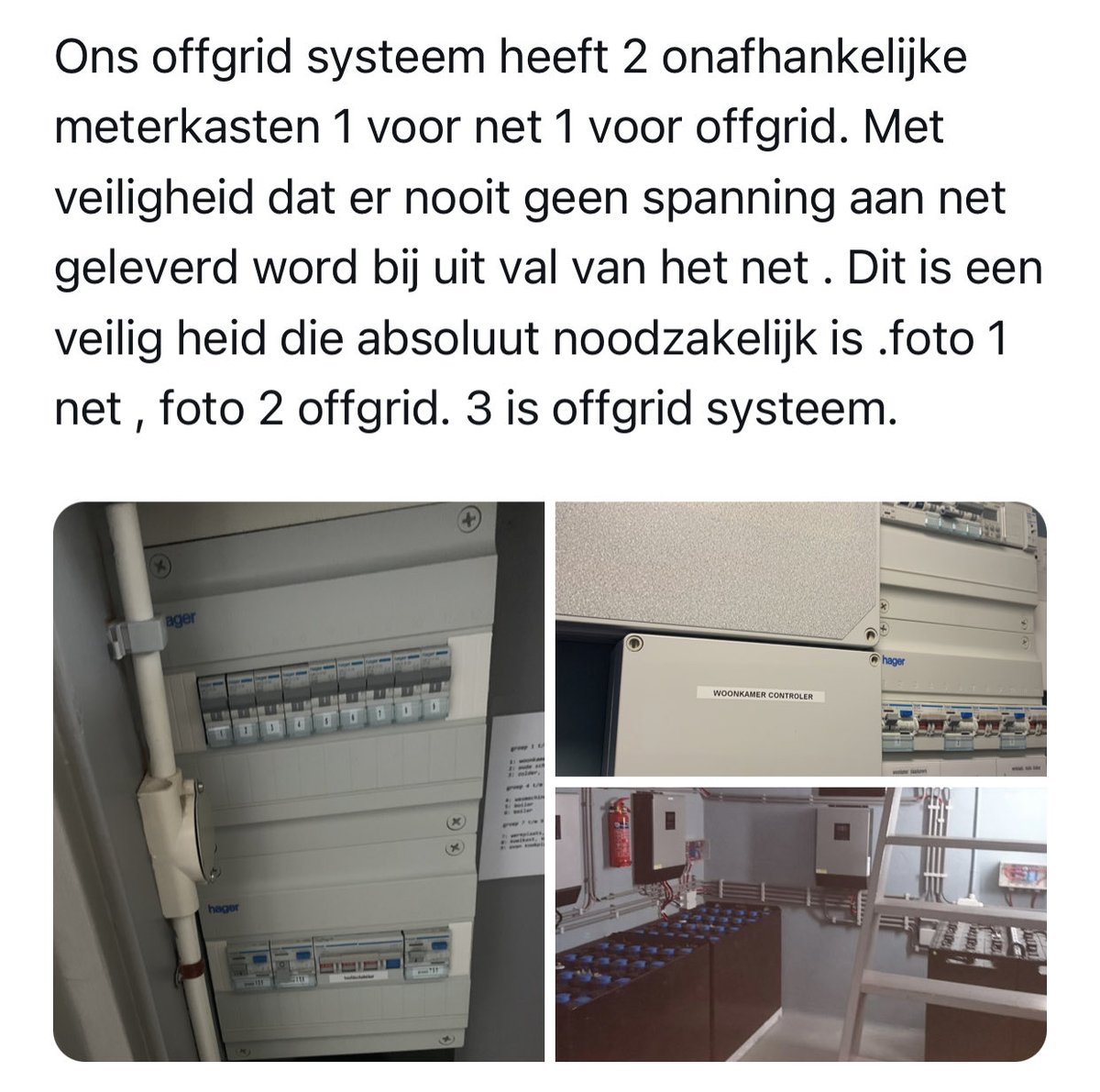 Even een mededeling, we zijn nog steeds offgrid.  Groetjes Herman en Monique uit Okkenbroek.