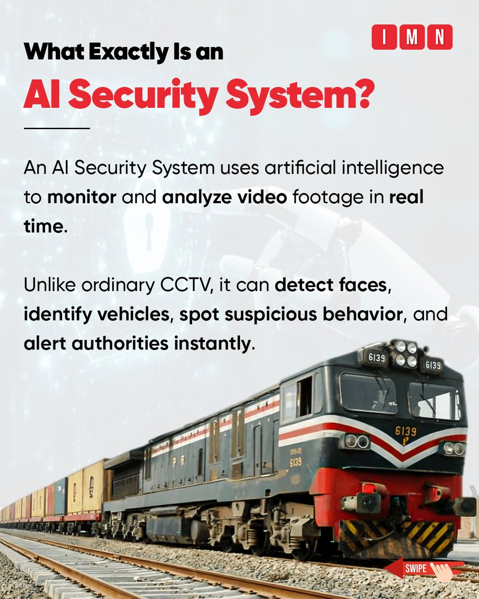 IbexMedianetwrk's tweet image. Rawalpindi Railway Station just installed Pakistan’s first AI-powered security system. Could this be the future of public safety?

#IbexMediaNetwork #AISecurity #AI #Pakistan
