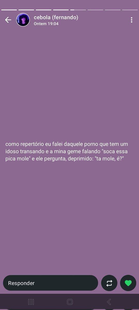 eu tô me segurando tanto pra não rir