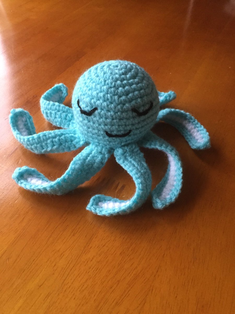 Looking for a gift for a new baby?  How about this sweet crochet octopus 🐙.  

bitzas.etsy.com/listing/572728…

#firsttmaster #MHHSBD  #shopindie