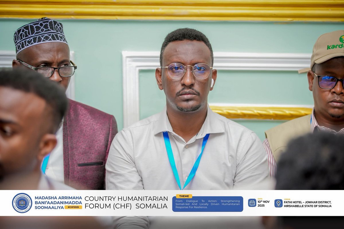SoDMA_Somalia's tweet photo. 1/ Hirshabelle Minister of Humanitarian Affairs, Ms. Aisha Khalif, thanked government leaders, federal member states, and international and local partners attending the 9th Country Humanitarian Forum in Hirshabelle. @Mohadmhss
#Jowhar #CHF2025 #Somalia #HumanitarianForum https://t.co/lqmECwbjhY