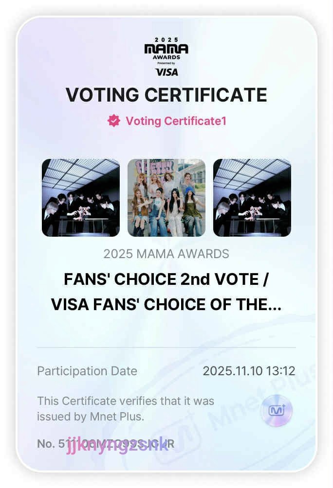 jjknyngzsnk's tweet image. let’s secure the MAMA daesang 🏆 for #ENHYPEN at the #2025MAMAVOTE 

💬 1 reply = 1 vote 🔁 1 RT = 1 vote