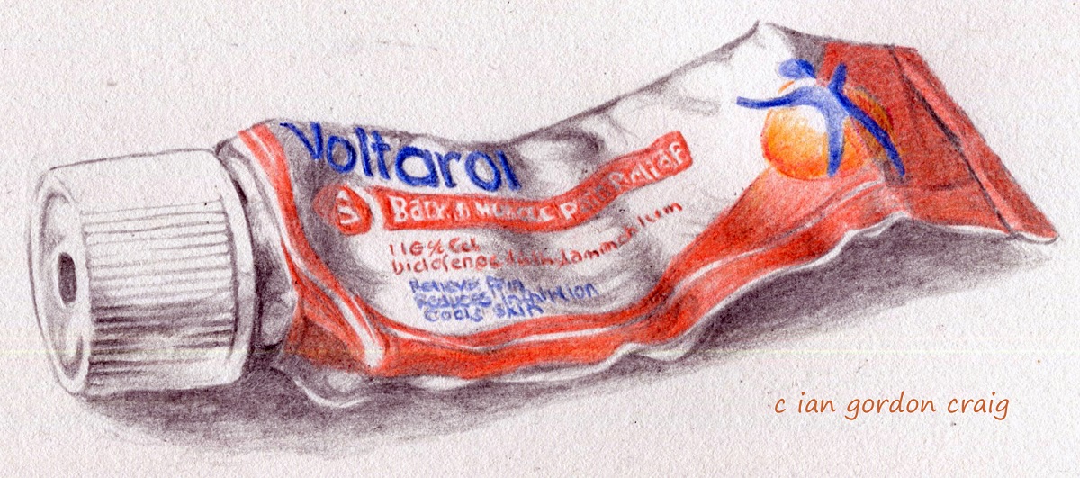 IanGordonCraig's tweet image. #Sketchbook #Voltarol &quot;the joy of movement&quot;. #Drawing. Coloured pencil.