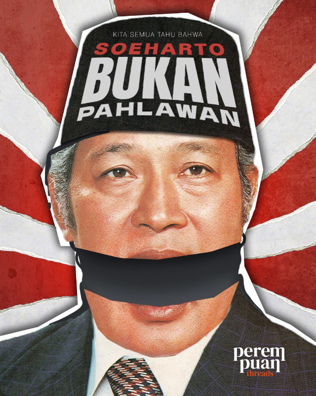 Dari tukang jagal, oleh tukang jagal, untuk (sesama) tukang jagal! Soeharto BUKAN PAHLAWAN KAMI.