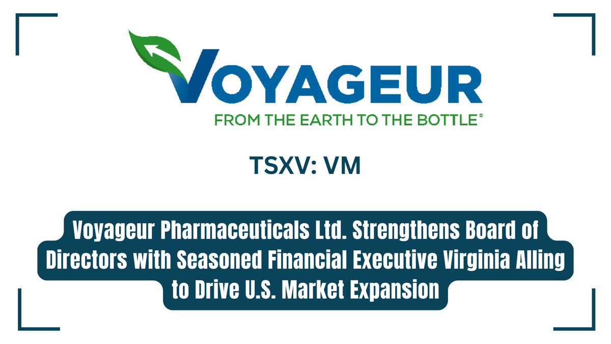 Investornewscom's tweet image. Voyageur Pharmaceuticals Ltd. Strengthens Board of Directors with Seasoned Financial Executive Virginia Alling to Drive U.S. Market Expansion bit.ly/3JoZqMc 

#Barium #MedicalImaging #Radiology #CriticalMinerals @VoyageurPharma $VM.V