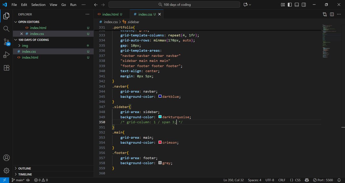 abolaji_web's tweet image. Day 15–18: Grid
Learn CSS Grid: display: grid, grid-template-columns, grid-gap.
Practice: Design a photo gallery with a grid layout.
 
#100daysofcoding #buildinpublic #programming