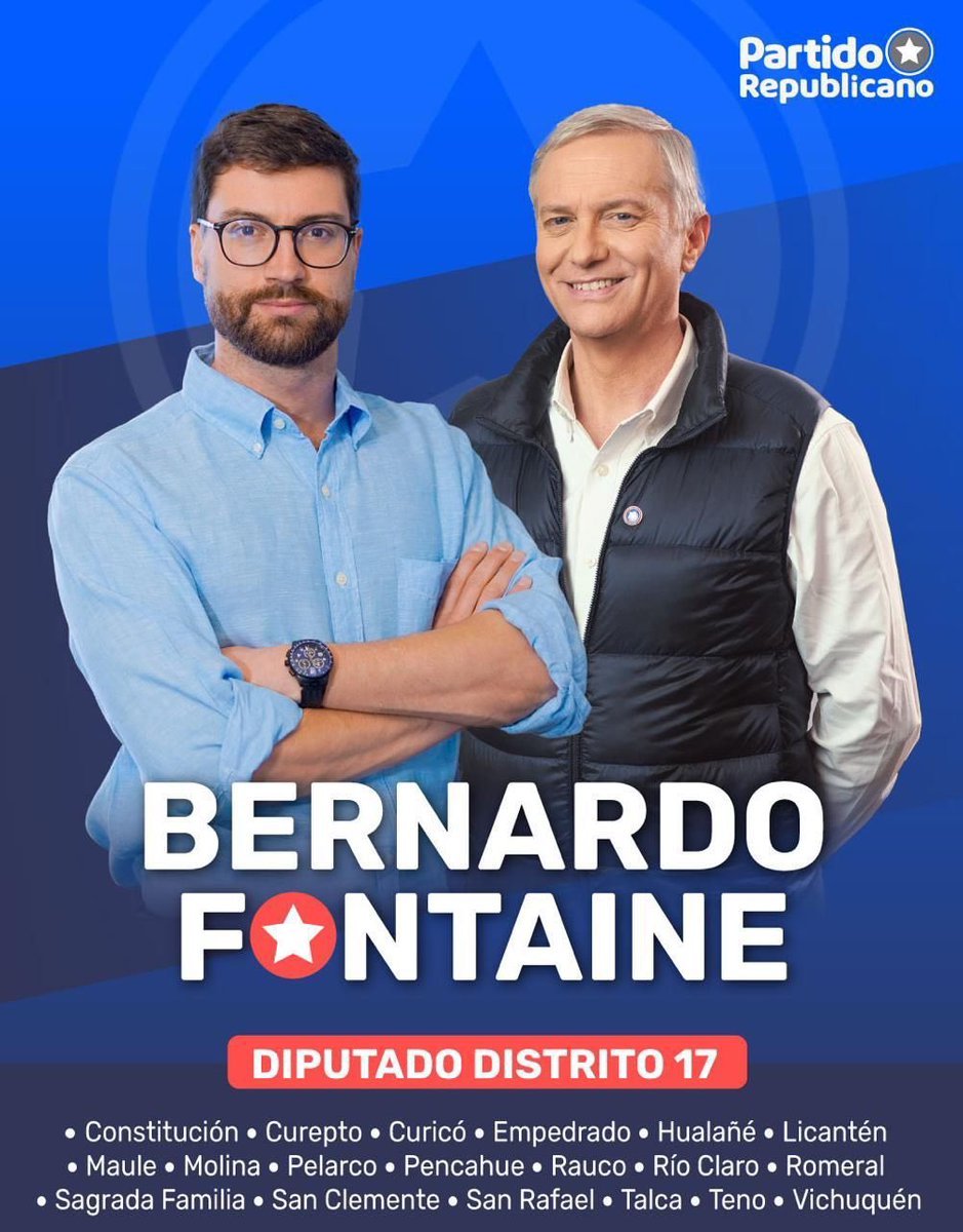 La familia de Bernardo Fontaine tiene un negocio millonario y coimero con las AFP. Incluso, tiene postulando al congreso al depravado de su hijo Bernardo Fontaine por el Partido Republicano. 

Gente del distrito 17, ojo con estos sinvergüenzas: 👇👇