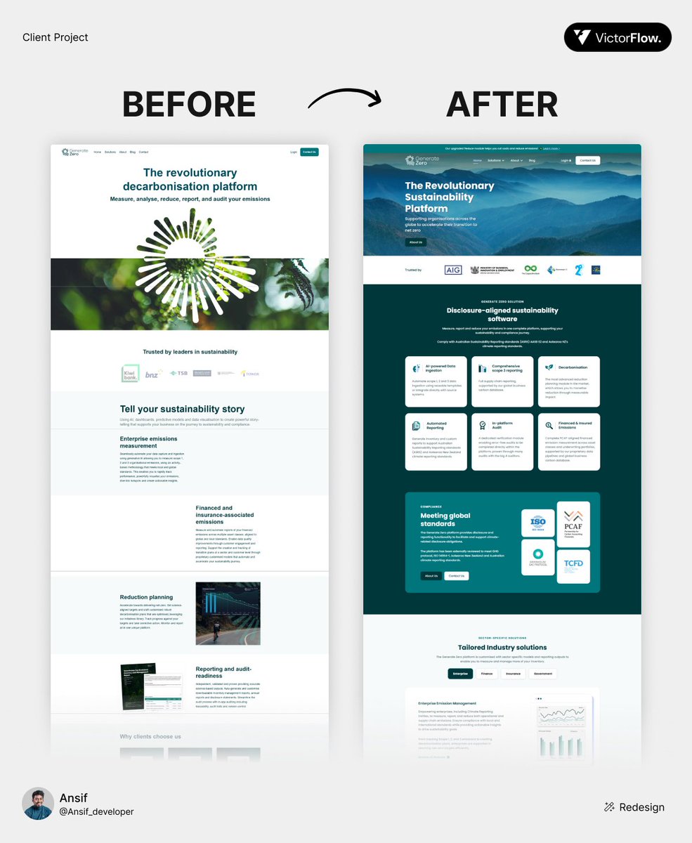Ansif_developer's tweet image. Check out the new look we made for a client’s site.

Thoughts?