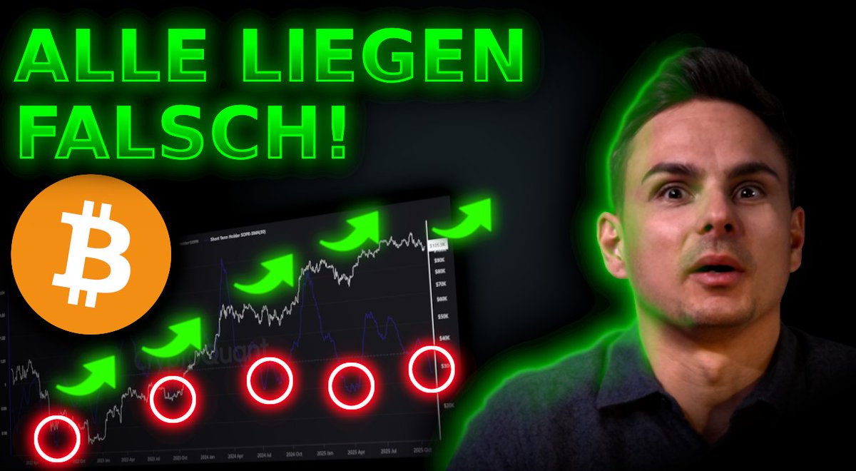 Jetzt knallt's richtig!

Beim #Bitcoin schlagen die Signale der SOPR (Short Term Holder / Spekulanten) aus und deuten auf Resignation hin -  währenddessen werden Wale wieder aktiv!

Die Daten-Kombination für eine Trendwende entscheidet sich jetzt an wenigen Signalen.

Ab 14:00