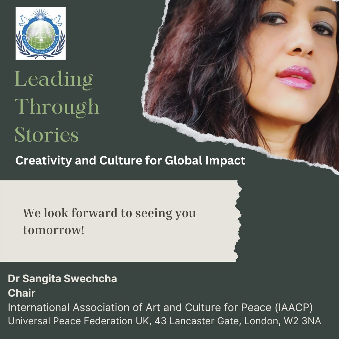 SangyShrestha's tweet image. The event will also be broadcast live on the Universal Peace Federation - UK’s Facebook and YouTube channels.

Registration here: eventbrite.co.uk/e/leading-thro…