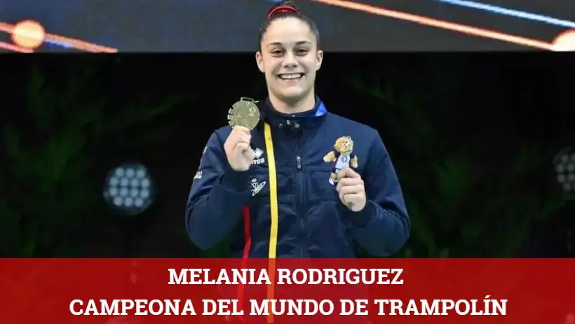 Melania Rodríguez campeona del mundo trampolín: deportedevigo.com/melania-rodrig… Una carrera explosiva, dos saltos perfectos y un aterrizaje que hizo vibrar el pabellón. En