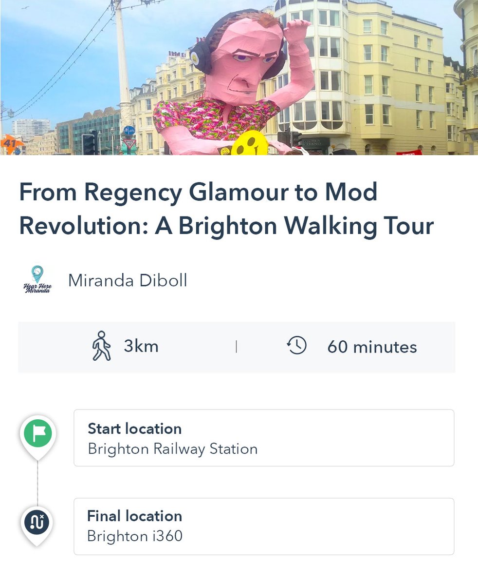 MyVoiceMap's tweet image. How did a royal playground by the sea become Britain&apos;s capital of rebellion? 🎸

This VoiceMap tour walks you through centuries of Brighton&apos;s evolution and the stories that made this city so eccentric. 🏰✨

🔗 voicemap.me/brighton

#Brighton #BrightonHistory #AudioTour