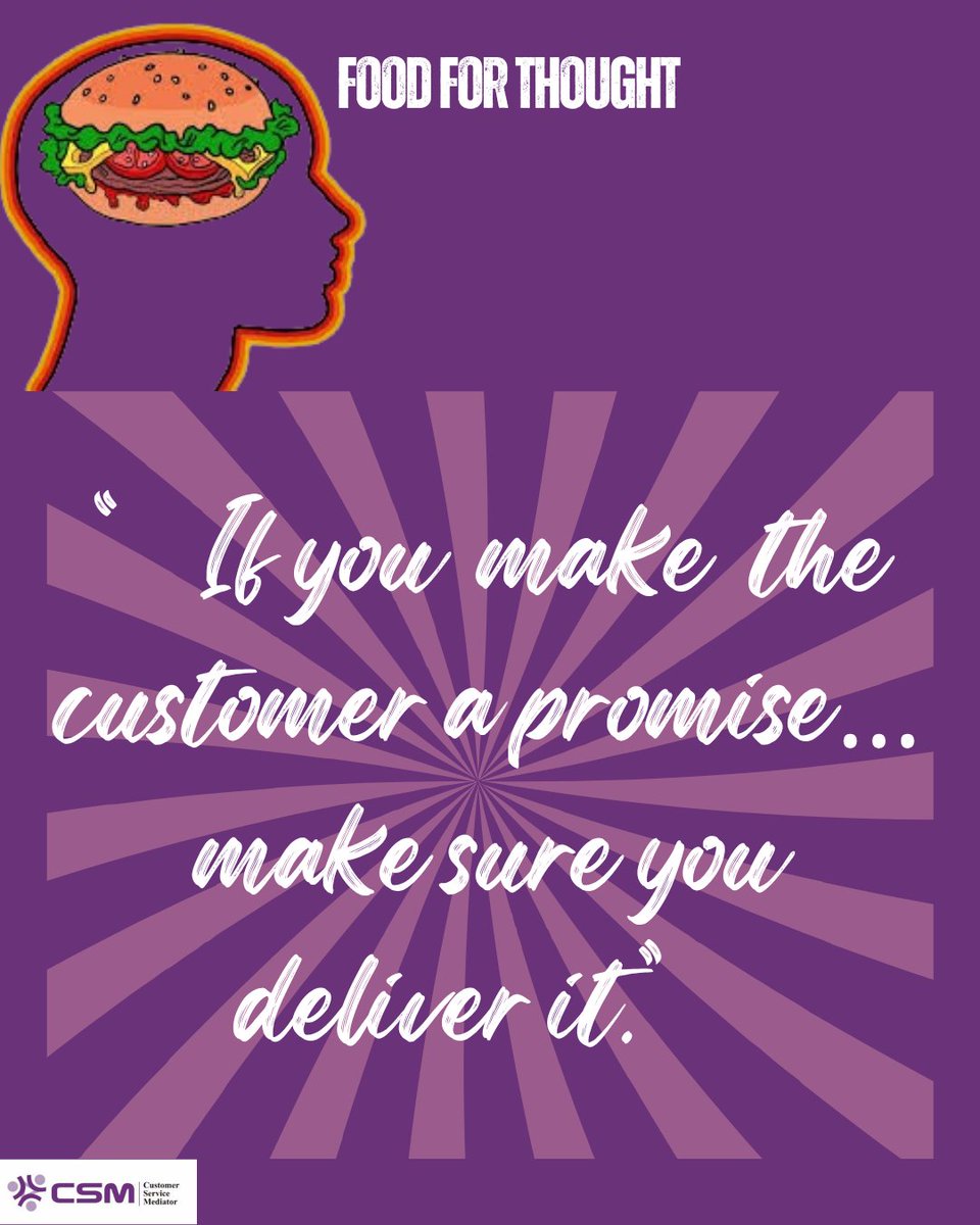 Keeping your word is the ultimate act of customer-centricity. It establishes a Brand Covenant, signaling that your organization values honesty and respects the customer’s investment above all else. 
#brandawareness #stayloyal #value #honesty #commitment #customerservice #csmnig