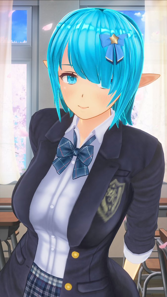 エルフ娘のフィリアちゃん、
今日は制服姿♡

#カスタムキャスト 
#CUSTOMCAST