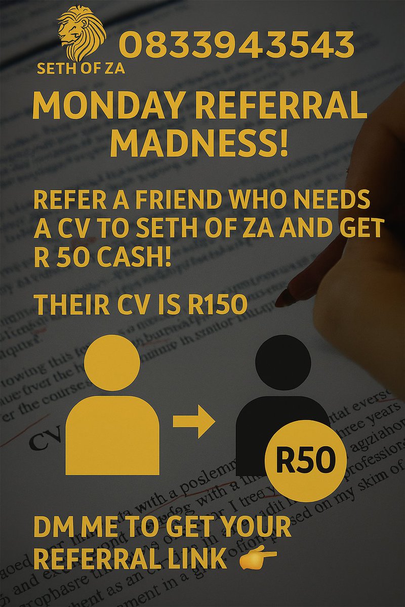 SethofZA's tweet photo. @CCMA_SA https://t.co/RUtjHd16u2