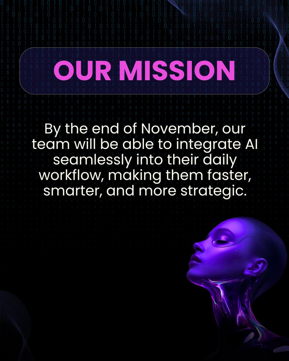 DatabilityCo's tweet image. AI is transforming workplaces everywhere.

At Datability, we’re not watching from the sidelines - we’re learning, experimenting and leading the change together.🚀

This November, we’ve launched the #Ainovember Bootcamp.

See how we are gearing up for the #FutureOfWork .