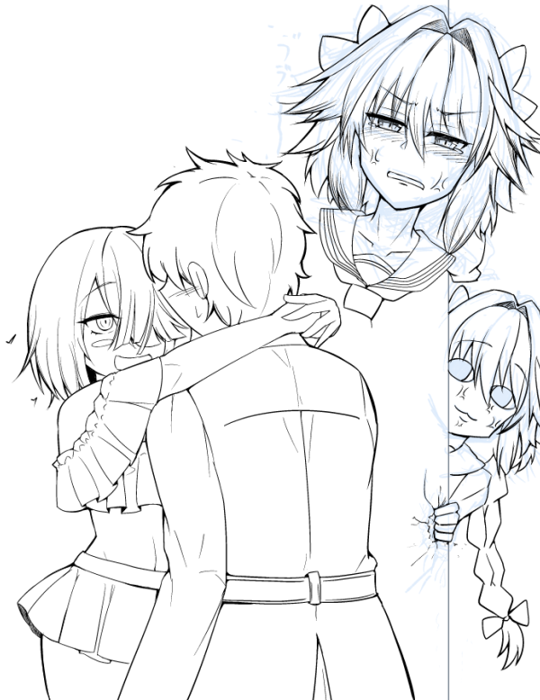 練習⑮
今日は時間なかったんで実戦形式

線画とラフ描き直しと途中まで線画

筆がおっそい!!!!!!!!!!!! 