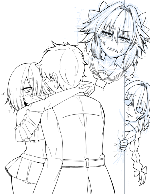 練習⑮
今日は時間なかったんで実戦形式

線画とラフ描き直しと途中まで線画

筆がおっそい!!!!!!!!!!!! 