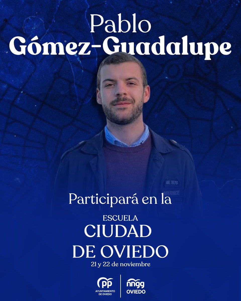 💙 ¡Pablo Gómez-Guadalupe participará en la Escuela Nuevas Generaciones Ciudad de Oviedo!

👉 Inscríbete usando el siguiente enlace: forms.gle/z95JYfhY4nx5GC…