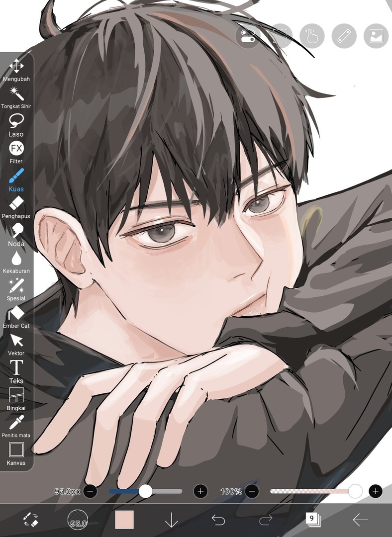 Akhirnya melanjutkan wip art! setelah sekian lama artblock🥺🥺 ada yang tau dia siapa? anw adakah yang mau berk☁️? Akun sender baru netes🐣🐣