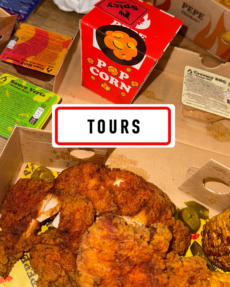 ThePepeChicken's tweet image. Pepe Chicken DISPO à Tours - Centre ! 🐔🔥
Pour fêter l’ouverture, on offre 1 code aléatoirement à une personne qui RT ce tweet
On doit ouvrir dans quelle ville avant la fin d’année ?