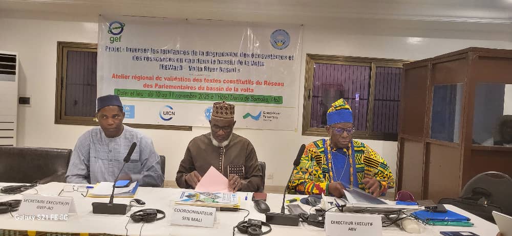 Bamako hosts the workshop to create the Volta Basin Parliamentarians’ Network!
With <a href="/GwpWaf/">GWP West Africa</a> #ABV, <a href="/theGEF/">Global Environment Facility (GEF)</a>, <a href="/IUCN/">IUCN</a>, <a href="/UNEP/">UN Environment Programme</a>.
Goal: political cooperation &amp; IPC by 2027.
#VoltaBasin #WaterGovernance #REWarDProject