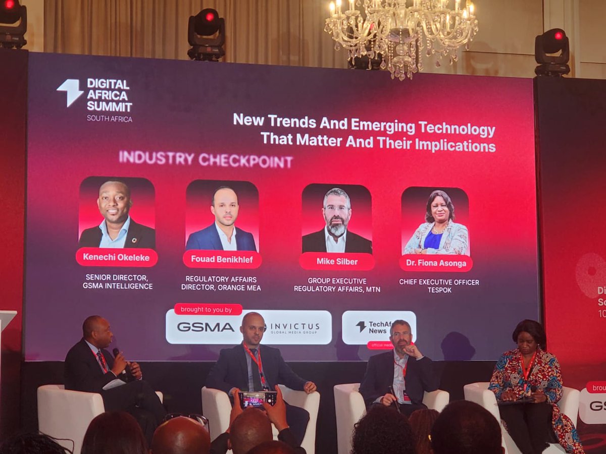 Dr. Fiona Asonga spoke at the Digital Africa Summit on the future of emerging tech &amp; digital transformation in Africa The discussion emphasized importance of progressive regulatory frameworks &amp; collaborative approaches to enable scalable, secure &amp; inclusive digital transformation